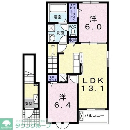 シェル クレール IIの物件間取画像